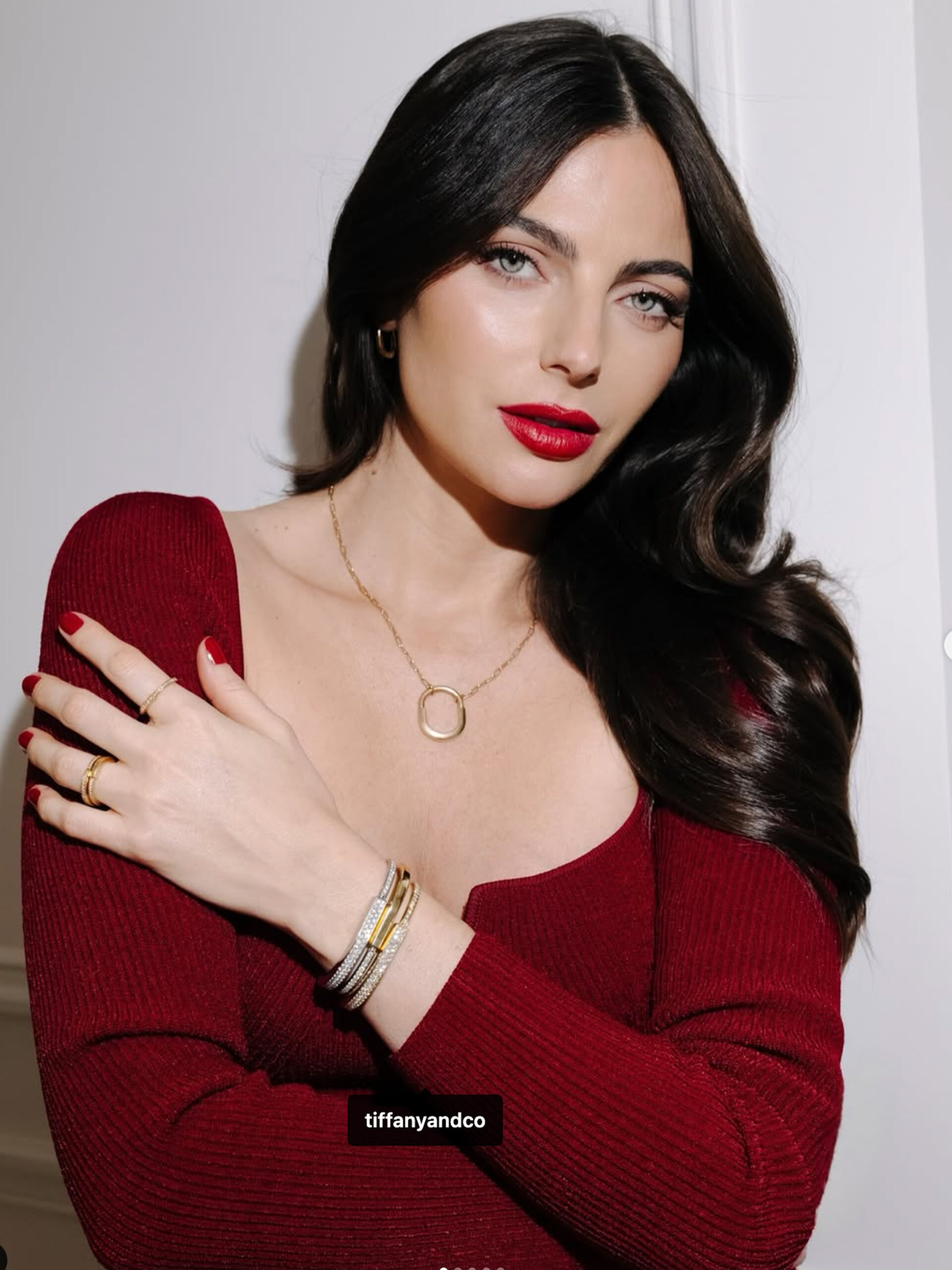 Scarlet Notch-Neck Top